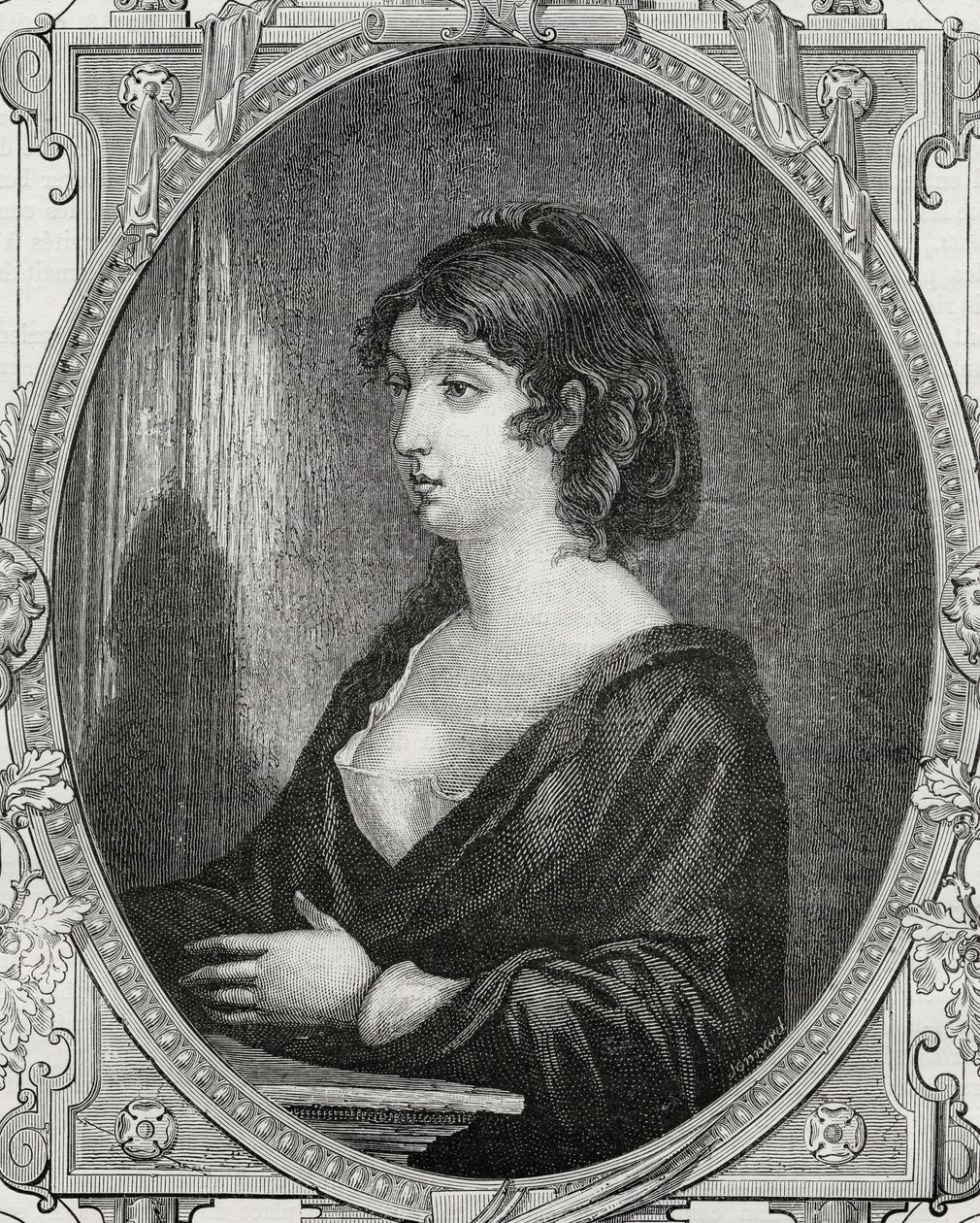 Aimee Cecile Renault (1774-94) gravert av Pannemaker etter Rambert, fra 