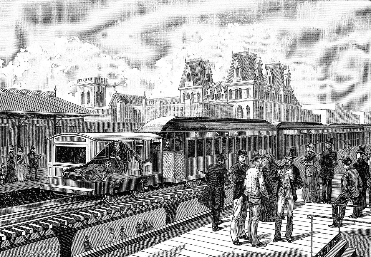 Air Metro (elektrisk) til New York i 1885 av French School