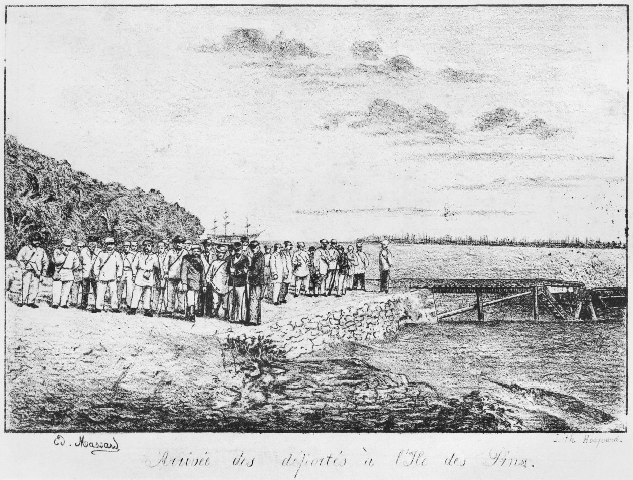 Album of the Isle of Pines, Ankomst av de deporterte, 1877 av French School