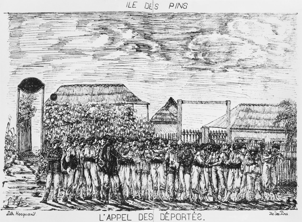 Album of the Isle of Pines, Roll call of the deportees, 1878-79 av French School
