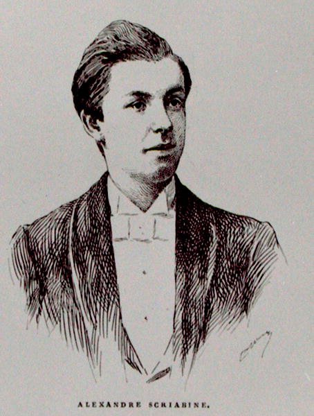 Aleksandr Nikolaievitch Skriabine (1872-1915), illustrasjon fra 