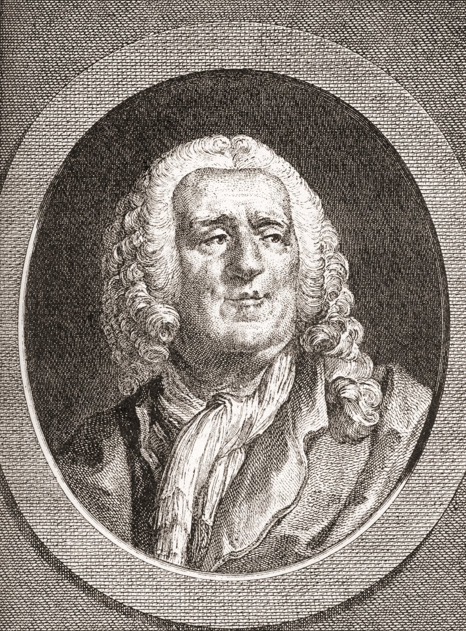 Alexis Piron, 1689 1773. Fransk epigrammatiker og dramatiker. Fra Les Heures Libres utgitt 1908. av French School