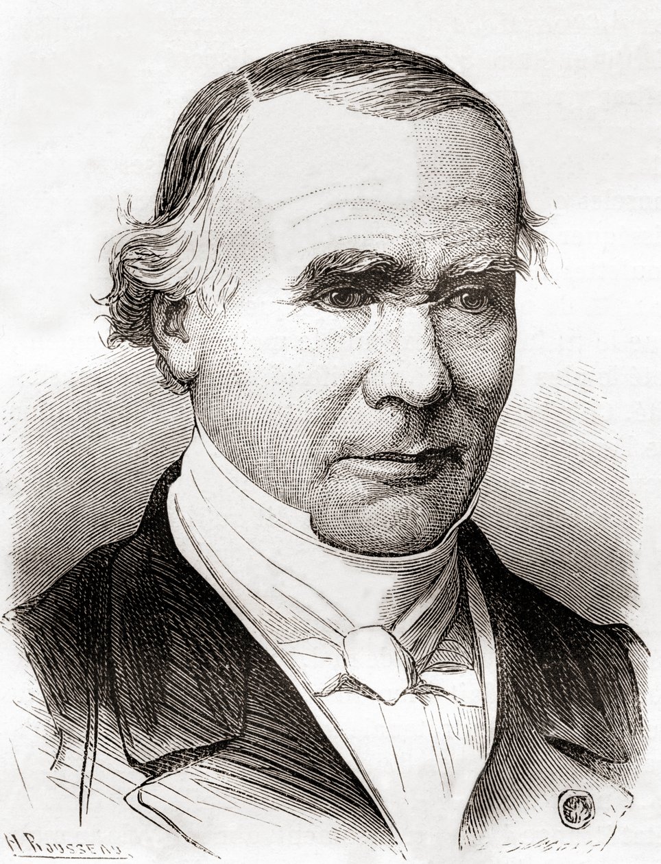 Alfred-Armand-Louis-Marie Velpeau, fra 'Les Merveilles de la Science', utgitt ca. 1870 (litho) av French School