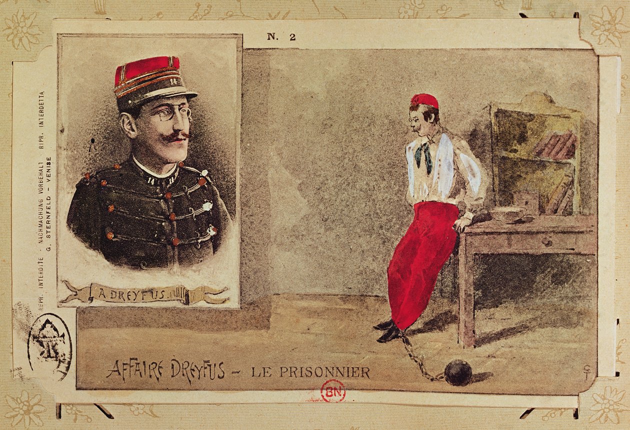 Alfred Dreyfus (1855-1935) som fange, 1894-1906 av French School