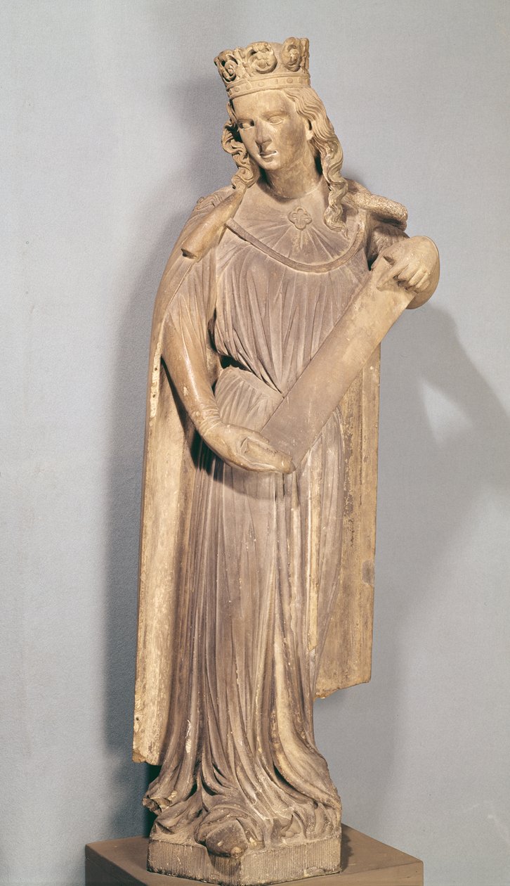Allegorisk figur av den lille kirken, fra katedralen i Strasbourg av French School
