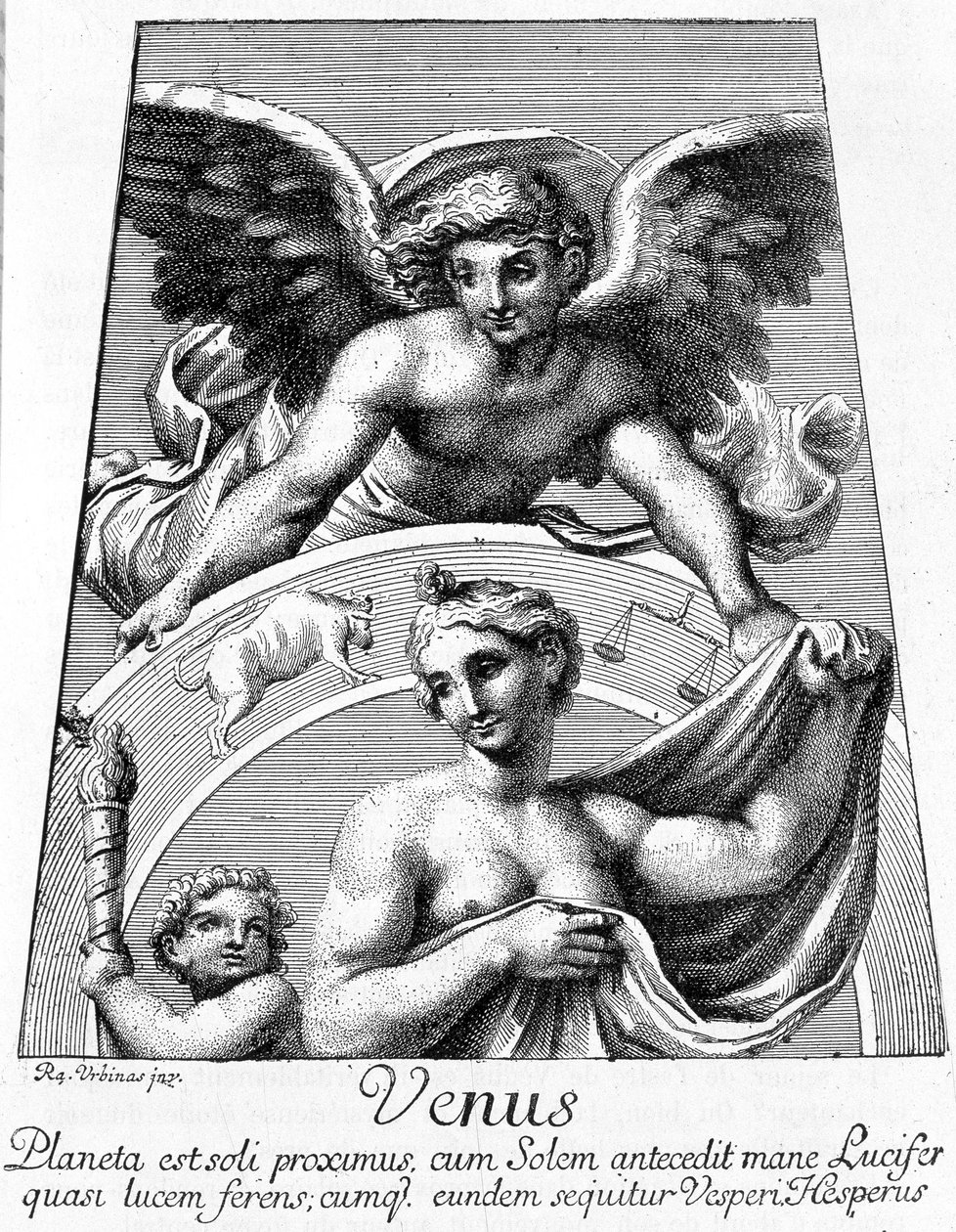 Allegori om planeten Venus - i "Les Terres du Ciel" av Camille Flammarion, red. Marpon & Flammarion, Paris av French School