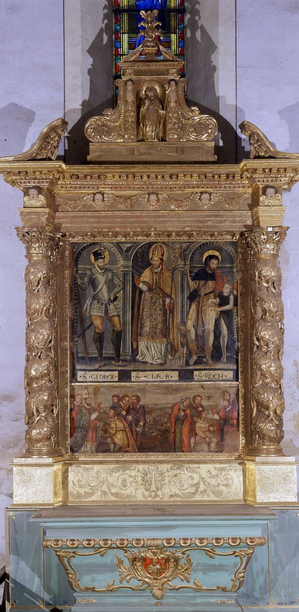 Altar Saint Clair (også kalt alter Saint Roch) av French School