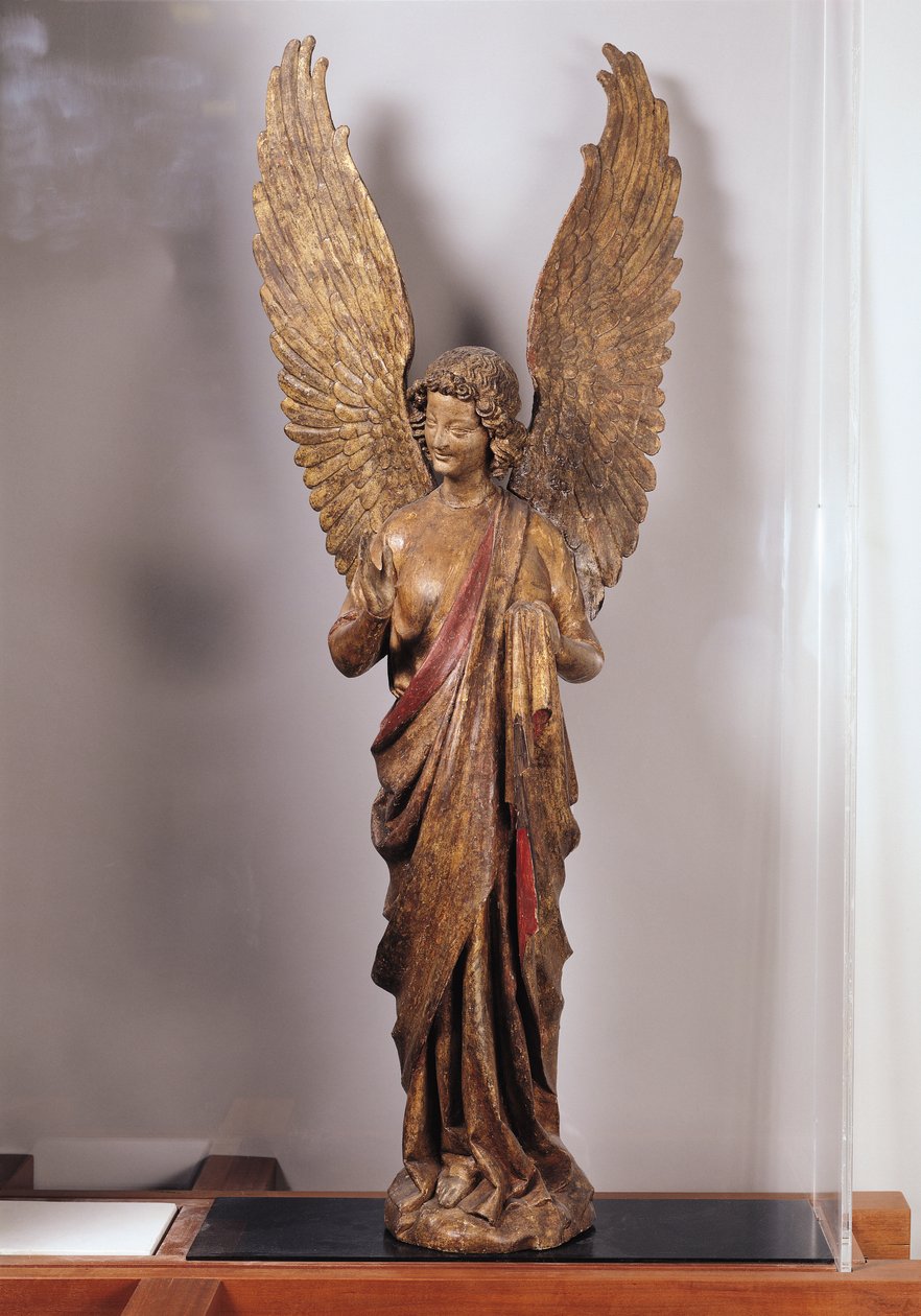 Angel, 1260-70, fra kirken Saudemont (forgylt tre) av French School
