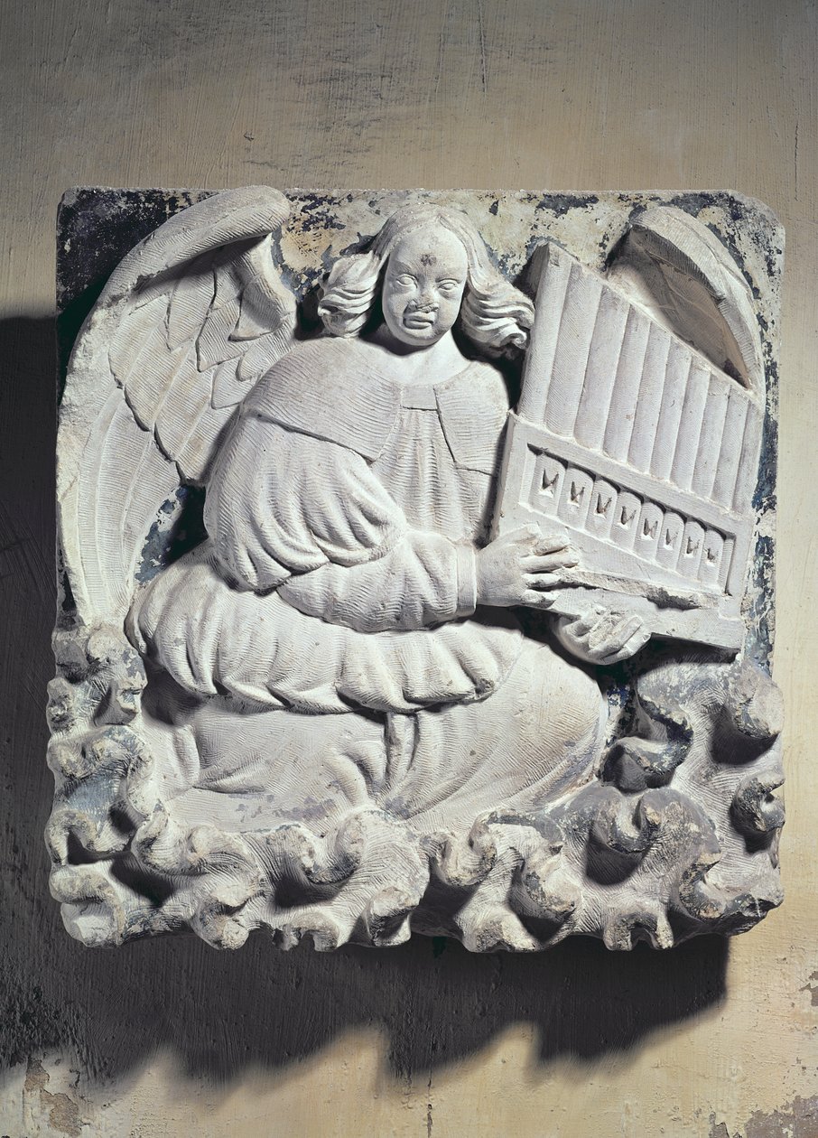 Englemusiker (bas-relieff) av French School