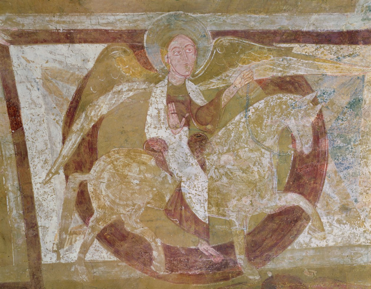Angel on Horseback, fra taket på krypten (se 162691, 170068 og 170069) av French School