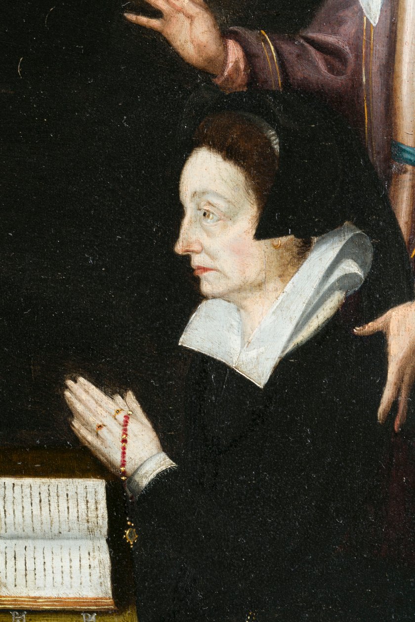 Anne Aubrey, detalj. Triptyk av Aubrey av French School
