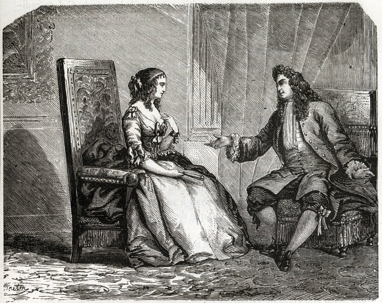Anne Ninon”” of the Enclos (or Ninon de Lenclos or Ninon de Lanclos av French School