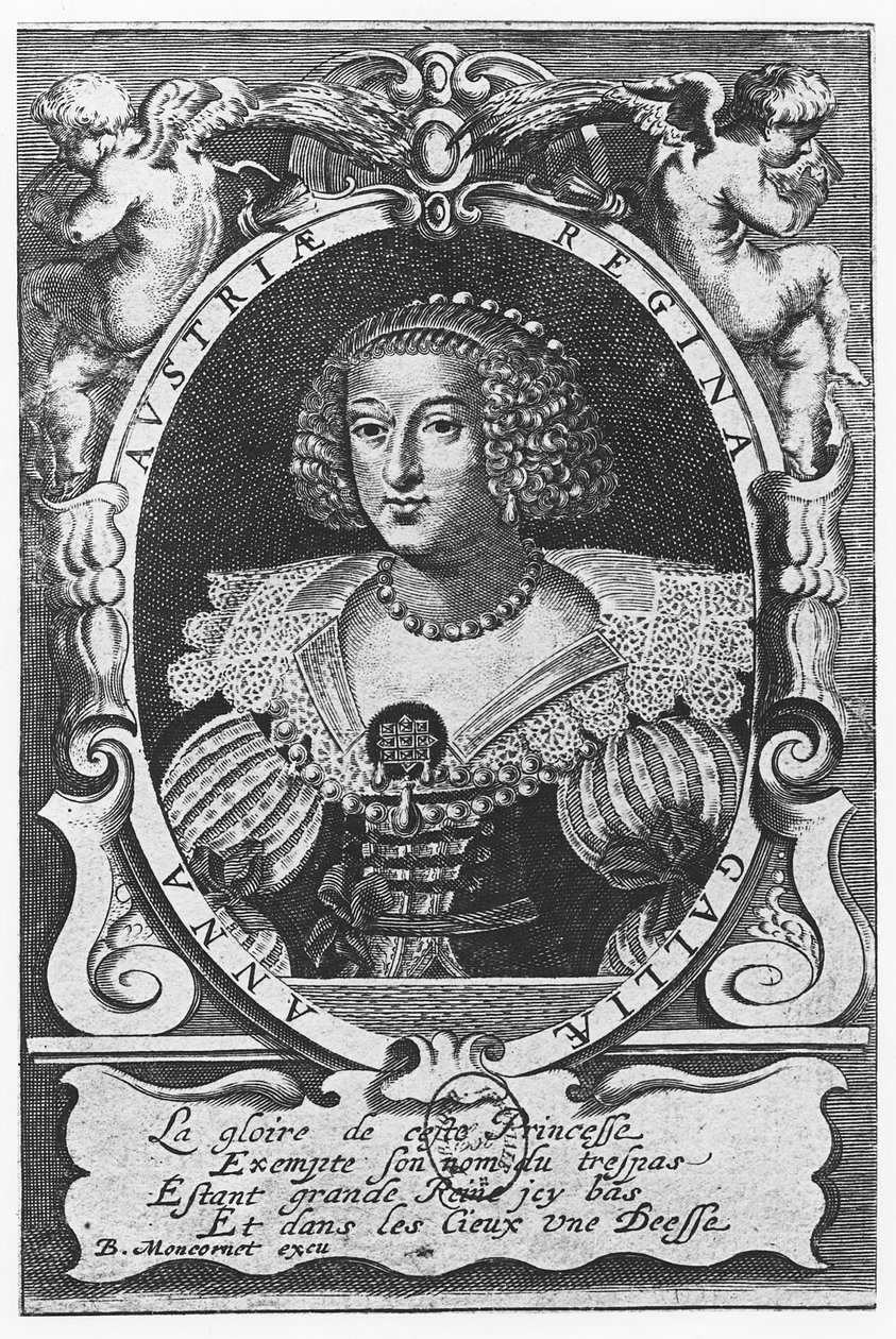 Anne av Østerrike (gravering) av French School