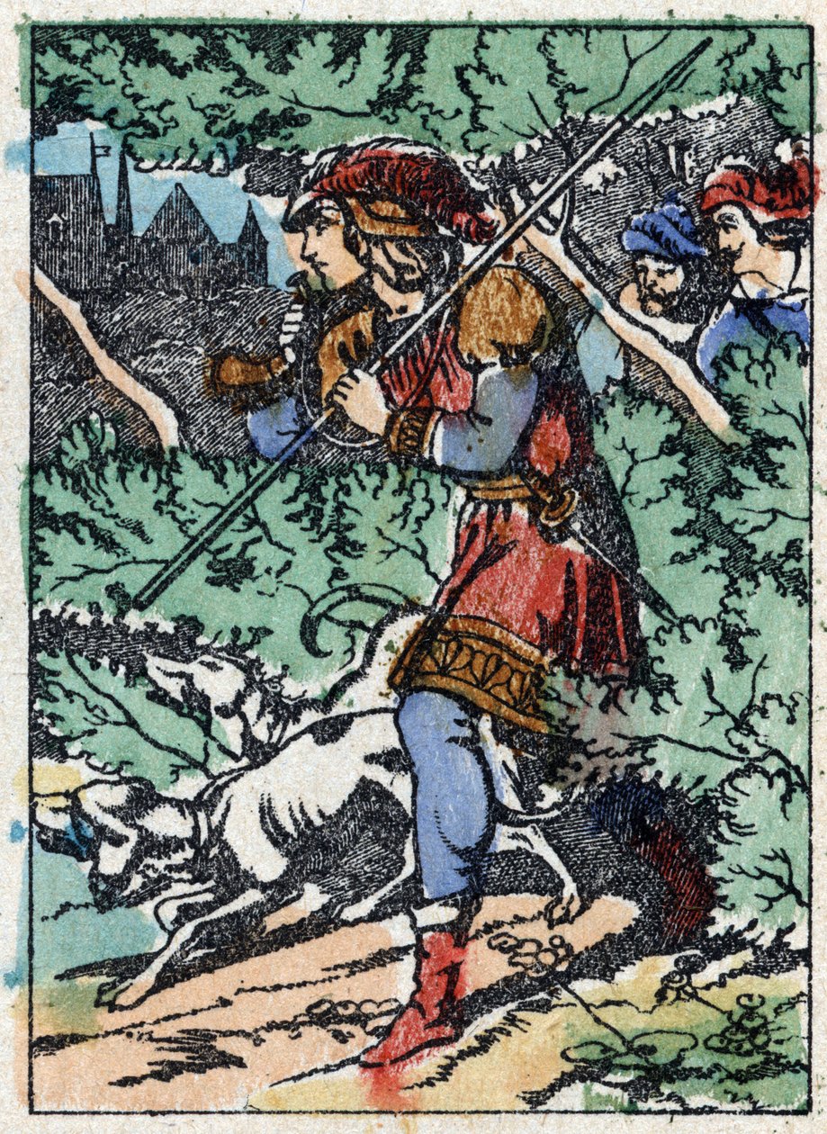 Anonymous illustration for “La belle au bois dormant”, tale by Charles Perrault (1628-1703), French writer. Wood engraving of Imaging Pellerin - Epinal, sd. Late 19th century. av French School
