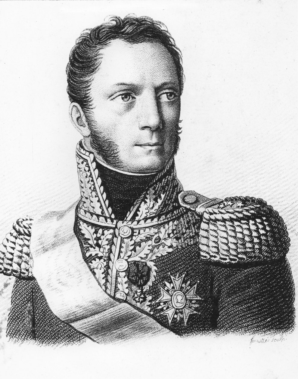 Armand Louis de Caulaincourt (gravering) av French School