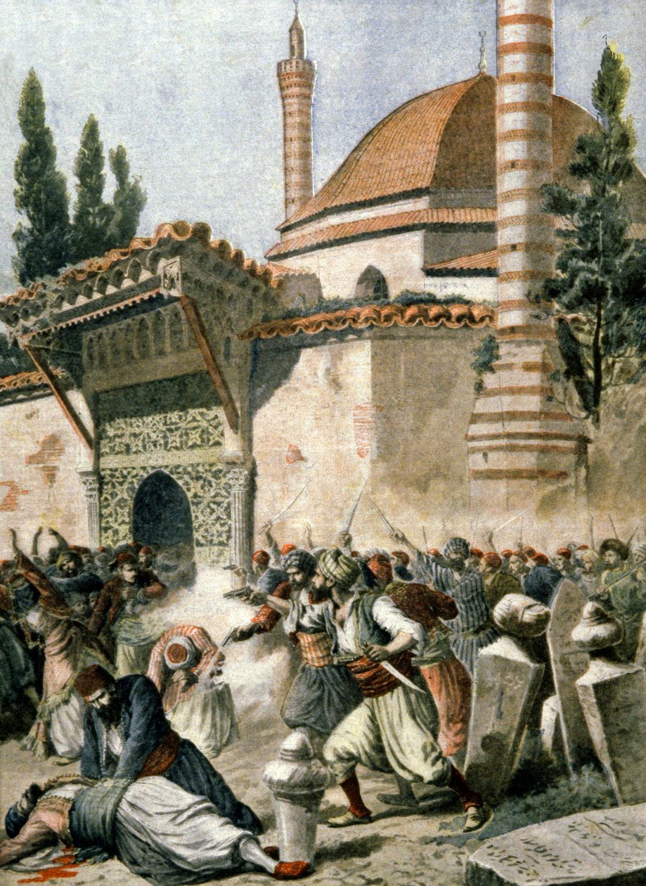 Armenere angrep en moské i Konstantinopel av French School