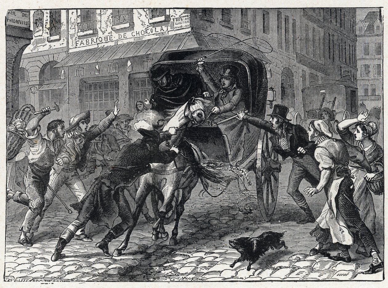 Arrestasjon av Georges Cadoudal (1771-1804), en sjefschouan under Vendee-krigene, 9. mars av French School