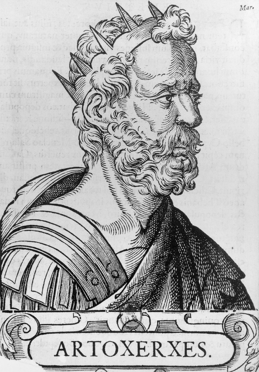Artaxerxes II (ca.404-358 f.Kr.) Konge av Persia av French School