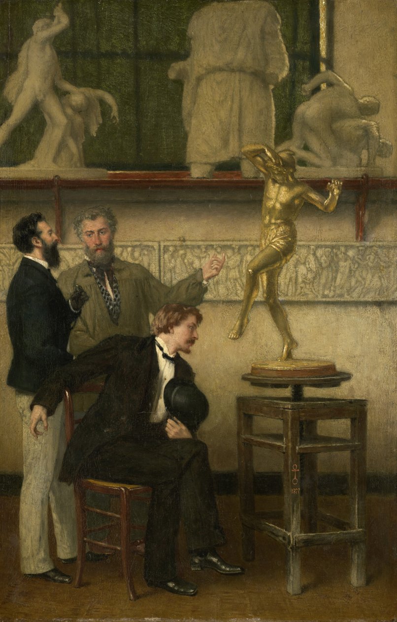 Kunstner i studioet hans av French School