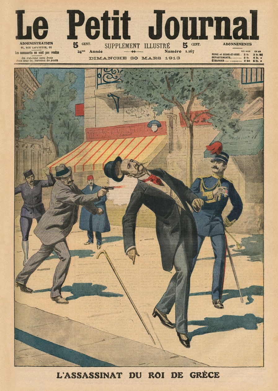 Assassination of George I, King of Greece, forsideillustrasjon fra 