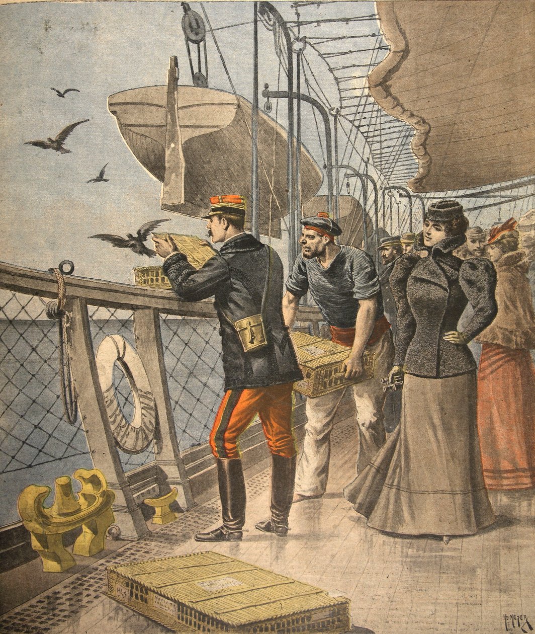 Til sjøs, illustrasjon fra Le Petit Journal: Supplement illustre, 10. april 1898 av French School