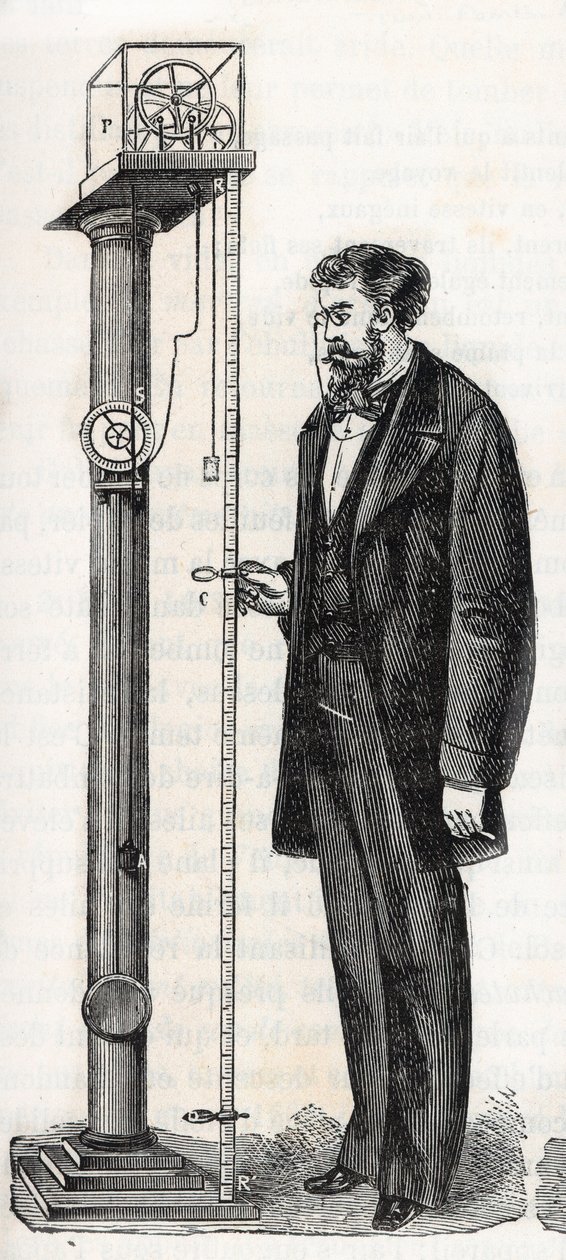 Atwood-maskin oppfunnet i 1784 av George Atwood (1745-1807) - Machine d