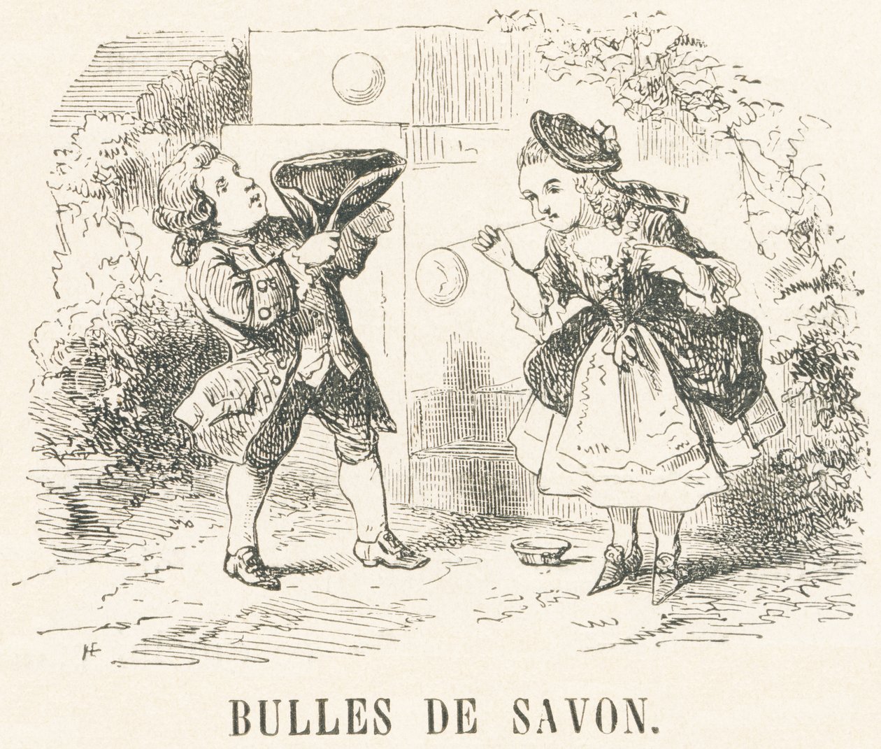 B: Såpebobler av French School
