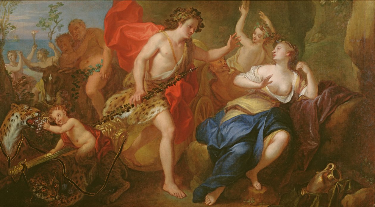 Bacchus og Ariadne av French School