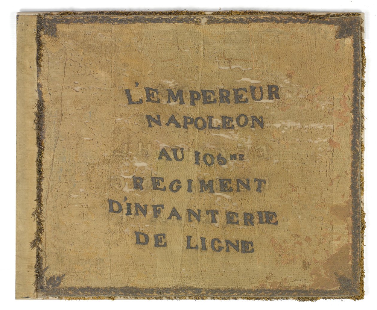 Banner for det franske 105. regiment, ca. 1815 av French School