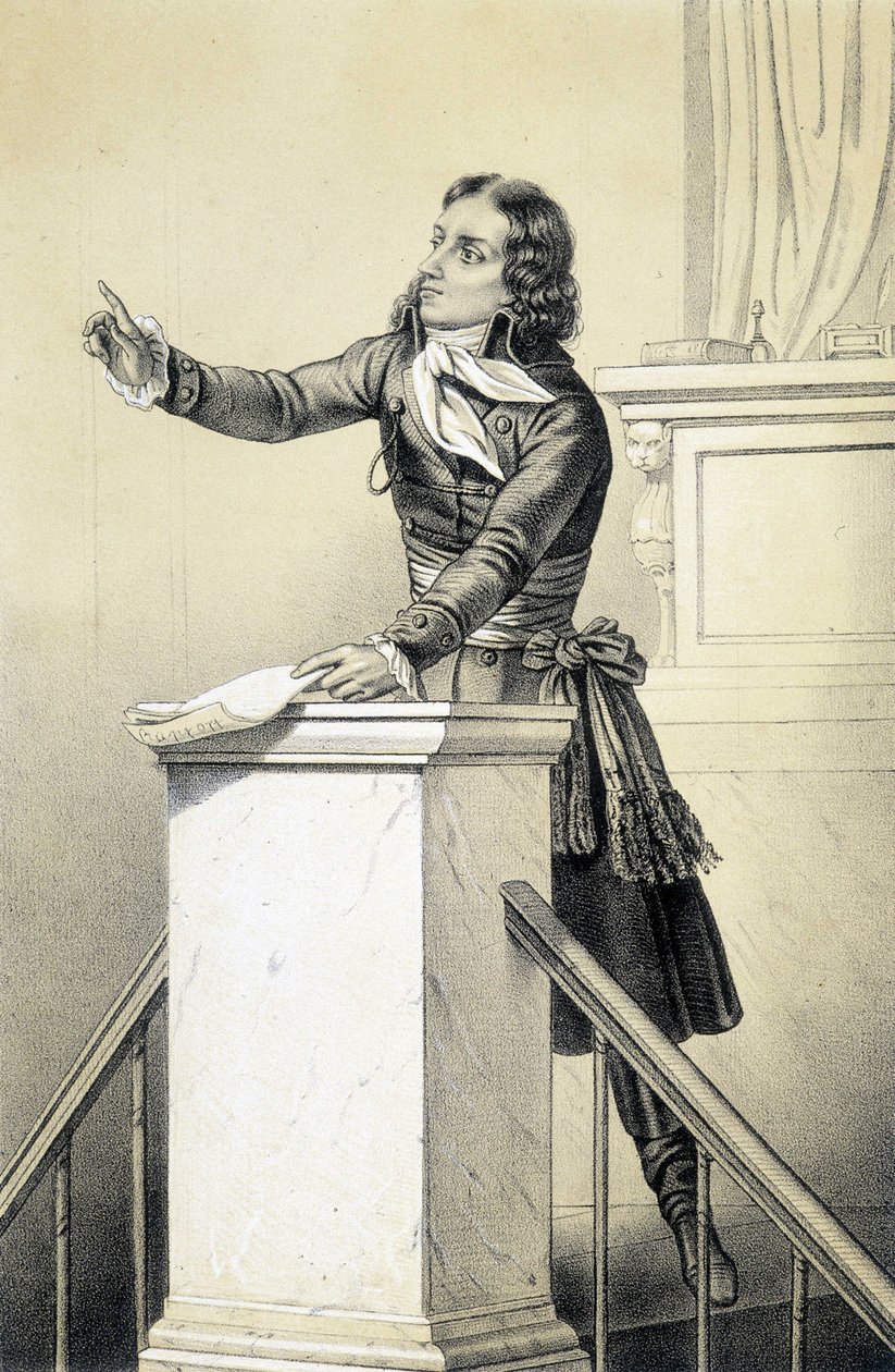 Barrère - i ""Historical Gallery of the French Revolution"" av Albert Maurin av French School