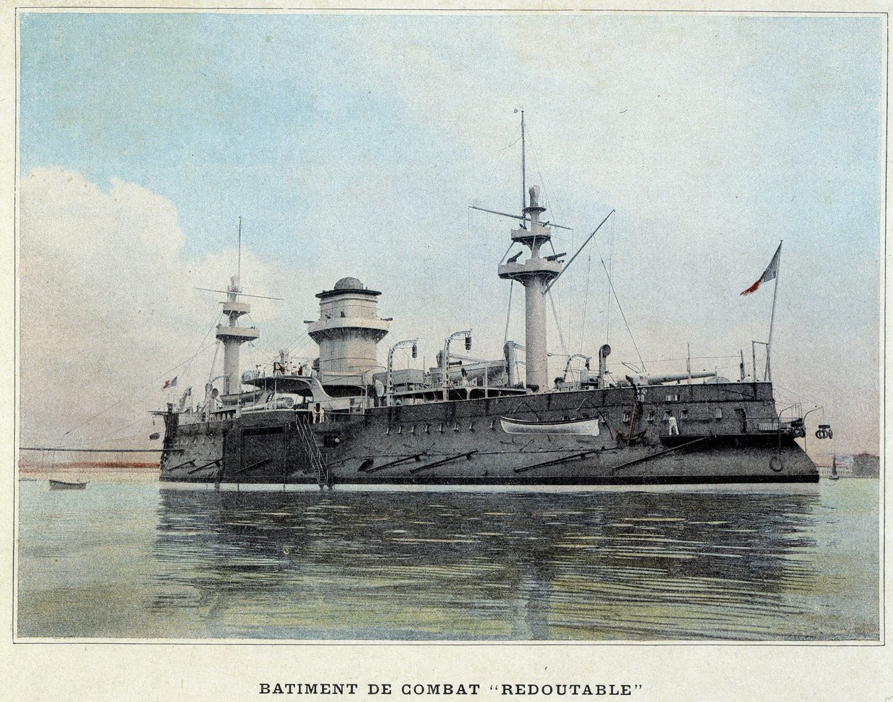 Battle boat “” Redoutable”” - in “” Album militaire - Marine: La vie à bord”” av French School