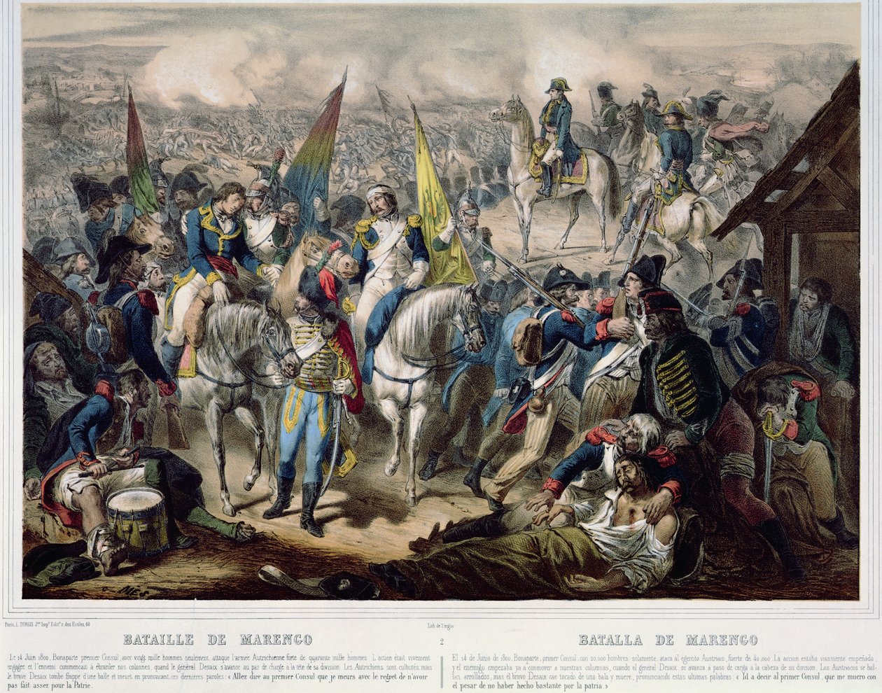 Slaget ved Marengo 14. juni 1800 av French School