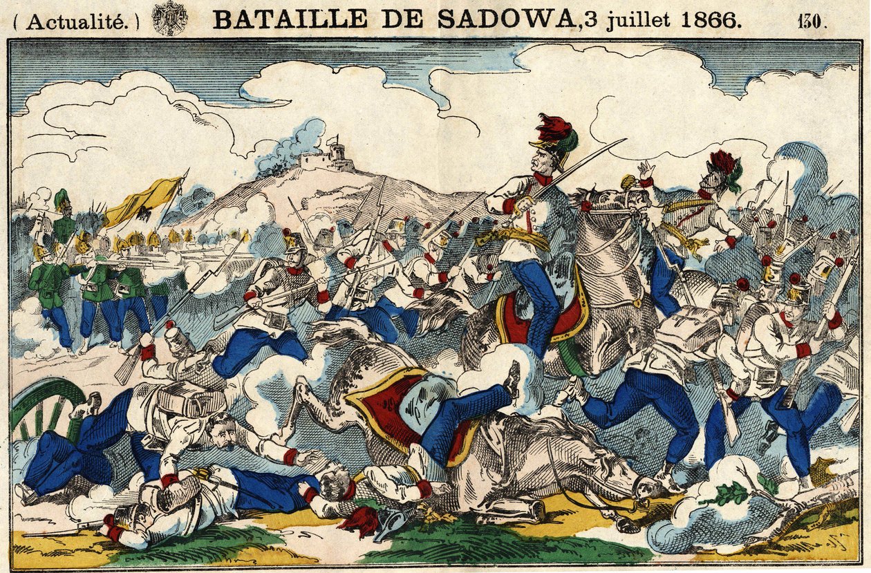 Battle of Sadowa on July 3 av French School