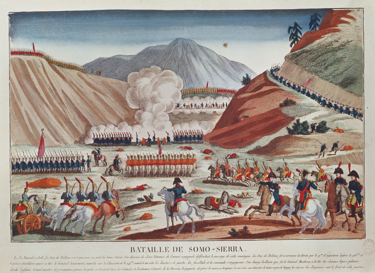 Slaget ved Somosierra 30. november 1808 av French School