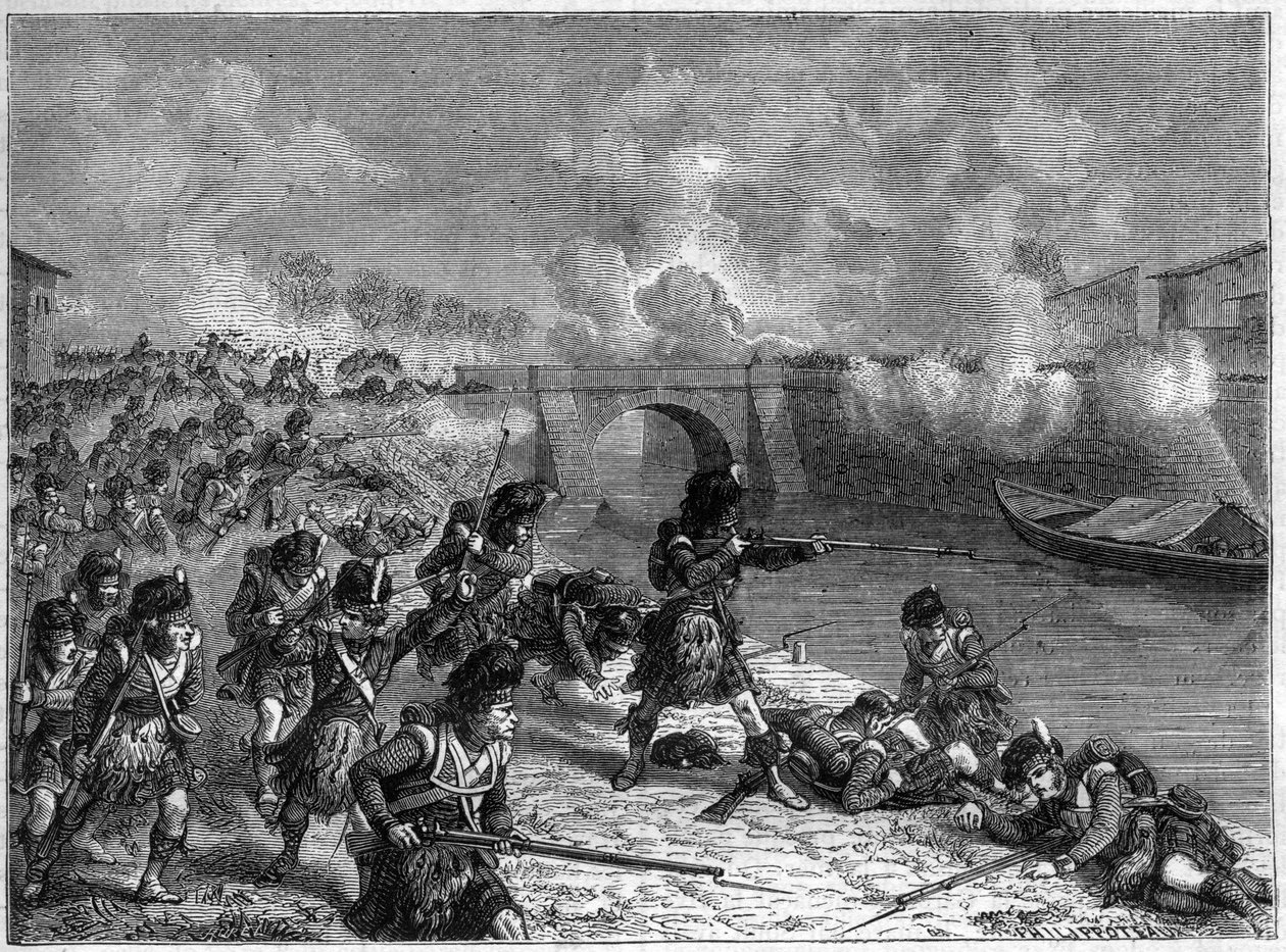 Slaget ved Toulouse: siste slag mellom de britiske og spanske styrkene under Wellington mot franskmennene 1814 - Slaget ved Toulouse 10. april 1814 mellom troppene til den keiserlige hæren kommandert av Marechal Soult og troppene i Anglo-Hispano-Porten av French School
