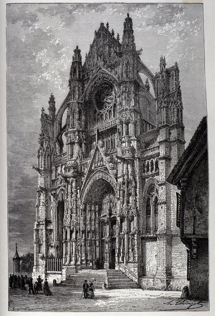 Beauvais katedral - gravering av French School
