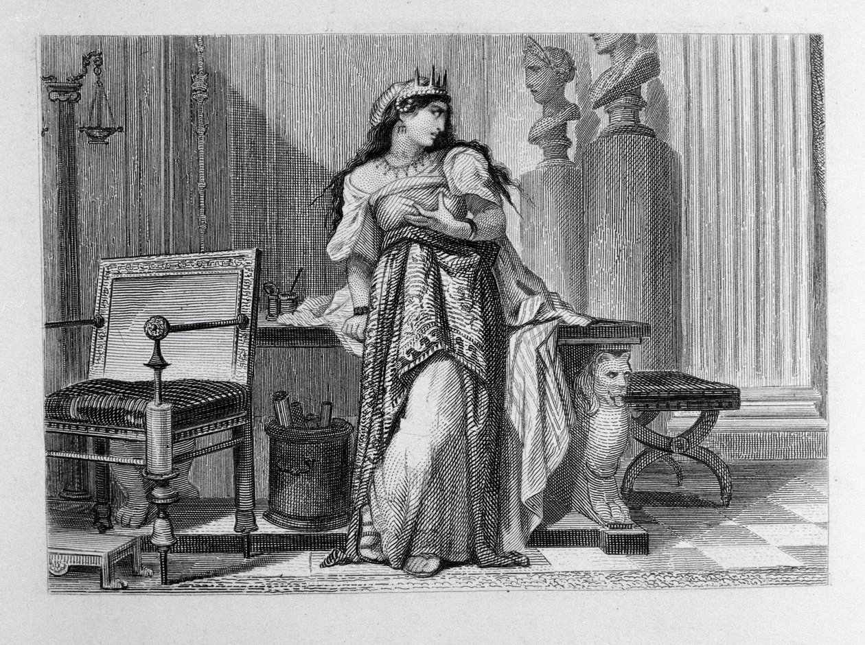 Berenice, illustrasjon for Berenice av Jean Racine (1639-99) av French School