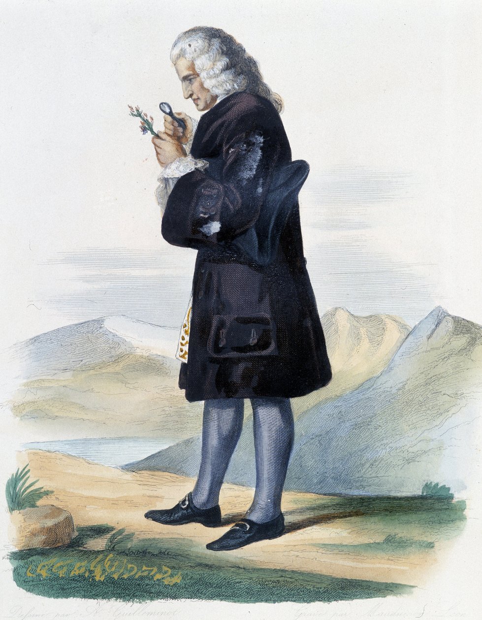 Bernard de Jussieu - i Ed. Mennechet, "" Den franske Plutarch"" av French School