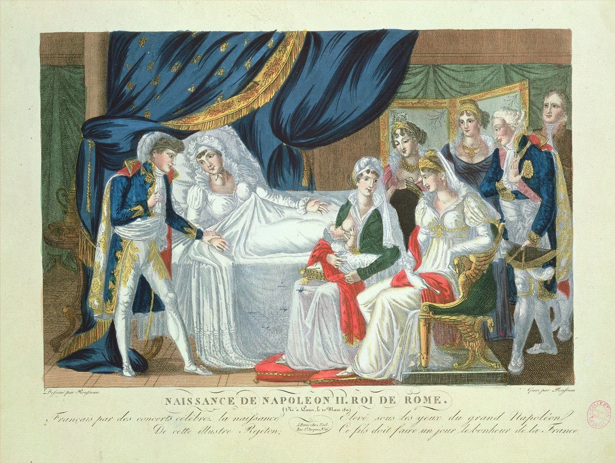 Fødsel av Napoleon II, konge av Roma, 20. mars 1811 av French School