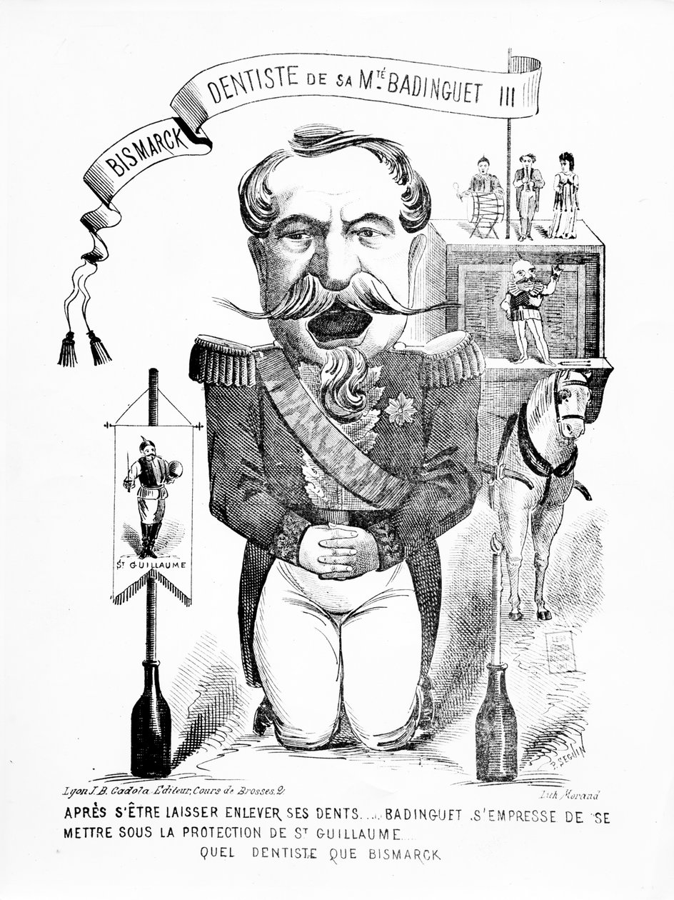 Bismarck, tannlege til hans Majestet Badinguet III, 1871 av French School