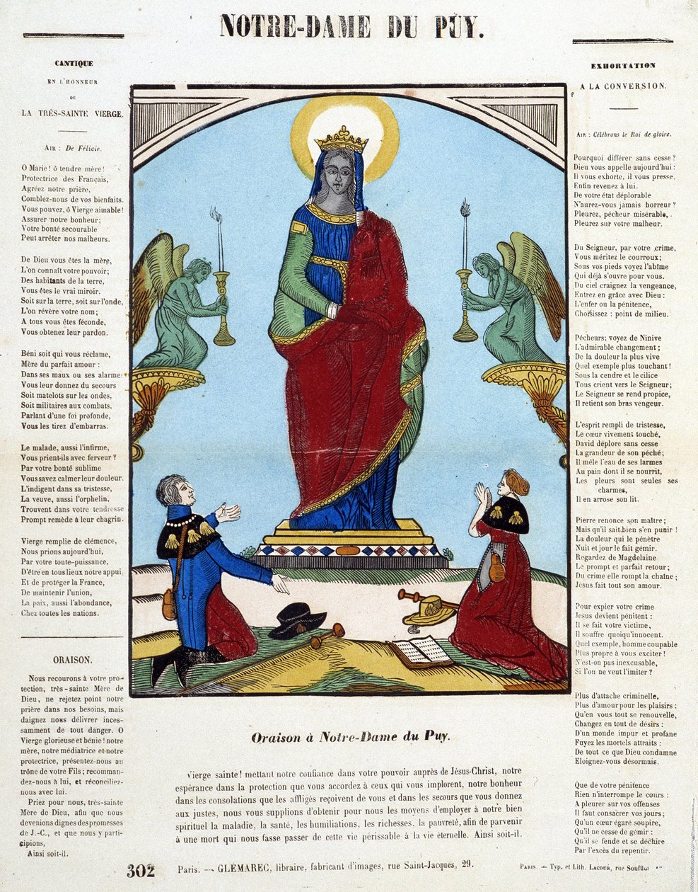 Black Virgin: Oration in Notre-Dame du Puy - bilde av Epinal, n.d. av French School