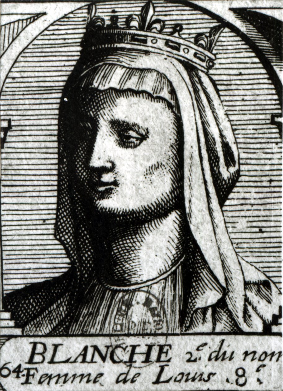Blanche av Castilla (1188-1252) Dronning av Frankrike av French School