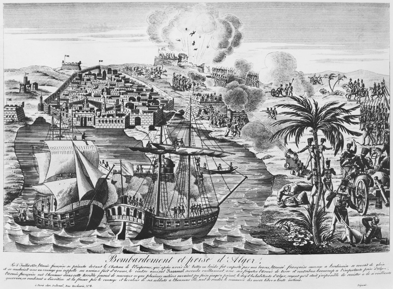 Bombardement og inntak av Alger 5. juli 1830, 1830 av French School