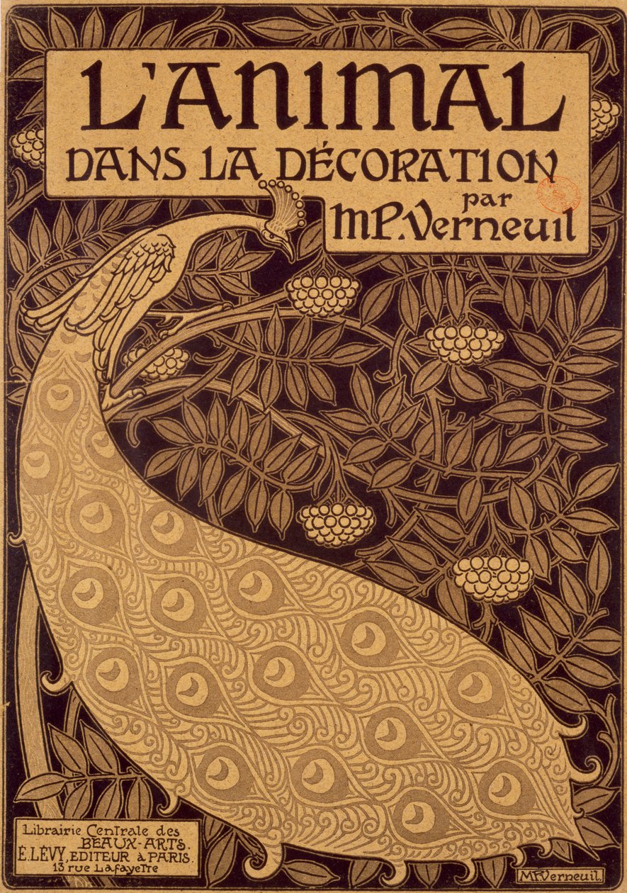 Bokjakke for LAnimal dans la Decoration av Maurice Pillard Verneuil, utgitt 1897 av French School