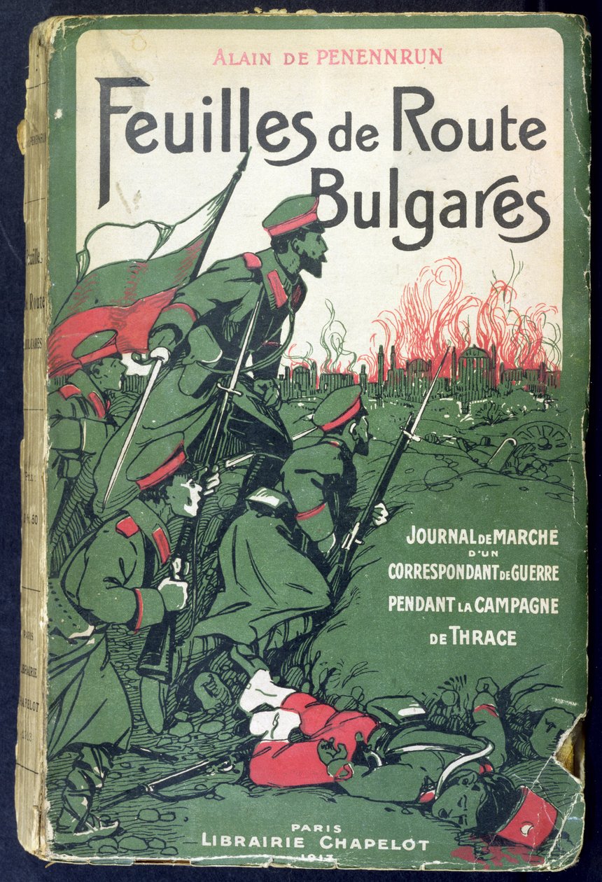 Bokomslag til et krigskorrespondenttidsskrift under Balkan-krigene 1912-13, 1913 av French School