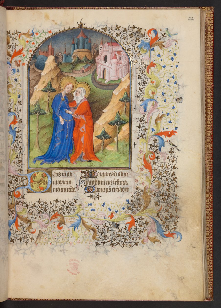 Timebok, Legg til MS 32454 f.22r, Frankrike av French School