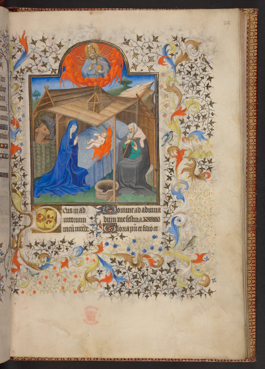 Timebok, Legg til MS 32454 f.29r, Frankrike av French School