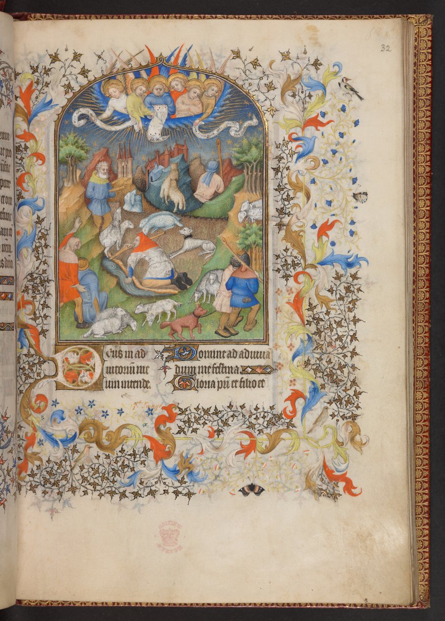 Timebok, Legg til MS 32454 f.32r, Frankrike av French School