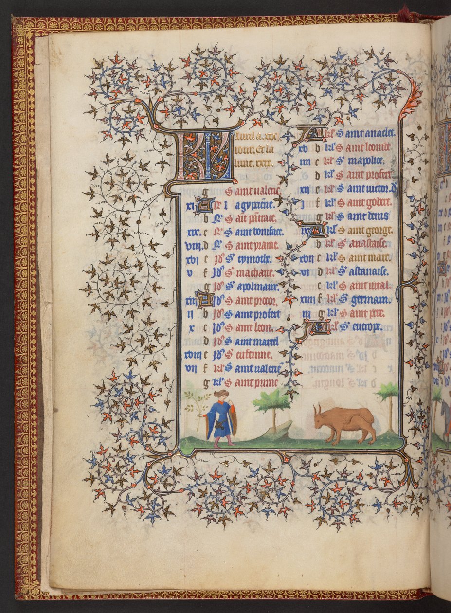 Timebok, Legg til MS 32454 f.3v, Frankrike av French School
