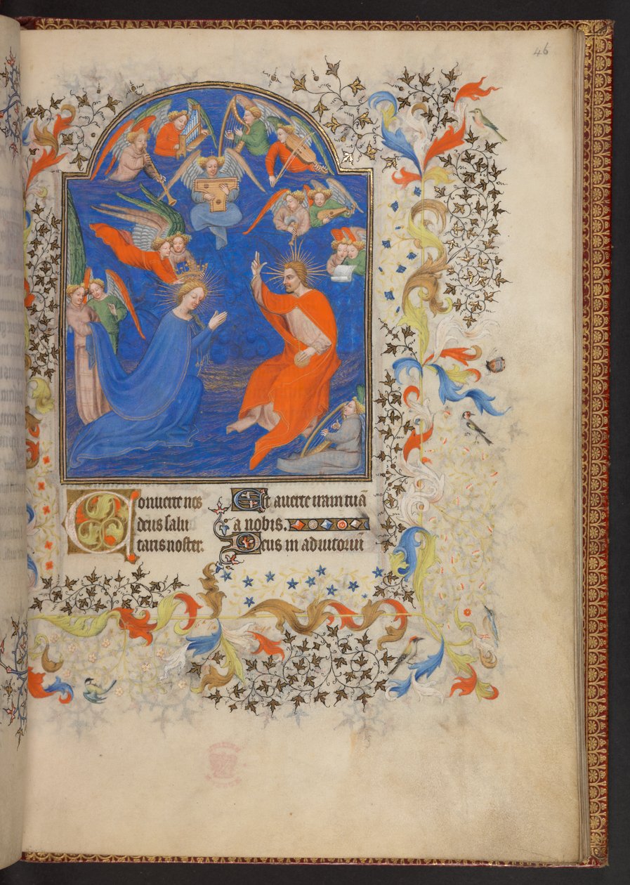 Timebok, Legg til MS 32454 f.46r, Frankrike av French School
